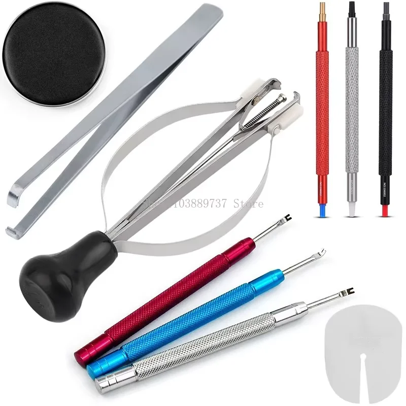 Watch Needles Picker Puller Fitting Removal Tool Cushion Pad Watch Hands Remover Presser 2/3Pcs Watchmaker Watch Repair Tool Kit