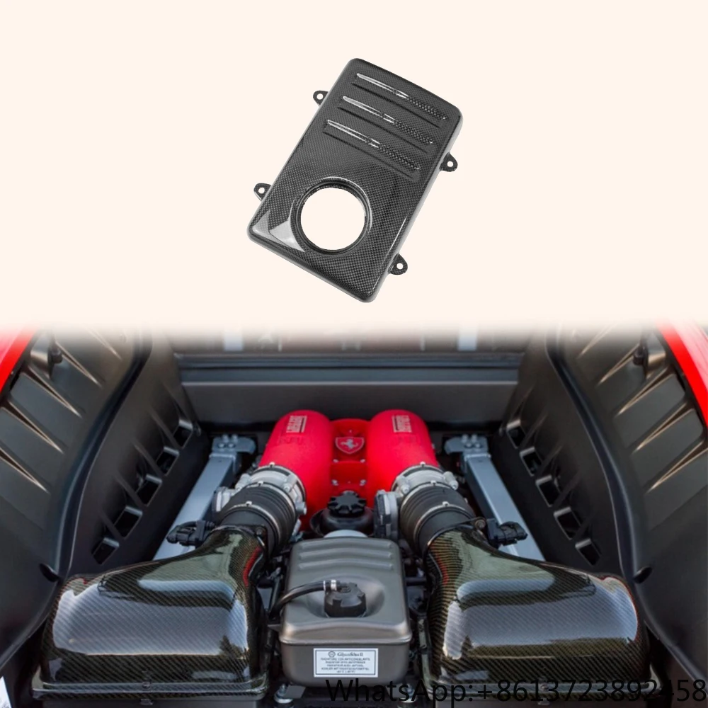

For Ferrari F430 430 2005-09 Engine Coolant Tank Box Cover Replacement 1K Carbon