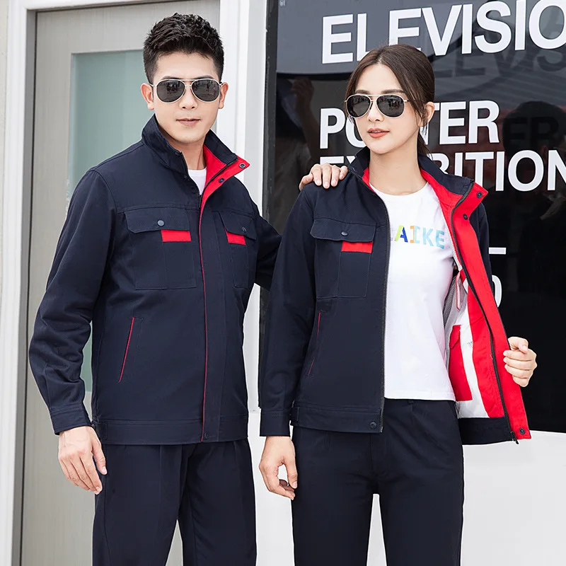 Work Clothing Durable 100% Cotton Welding Suit Factory Woker Uniforms Workshop Mechanics Workwear Electric Cargo Coverall S-5xl