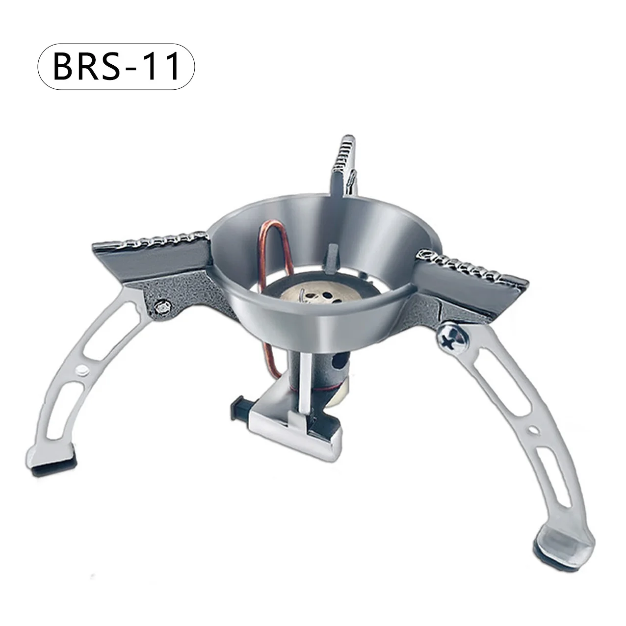 

BRS-11 Whirlwind Gas Stove 1940W Portable Outdoor Hike Camping Windproof Energy Conservation Stainless Steel Butane Gas Stove