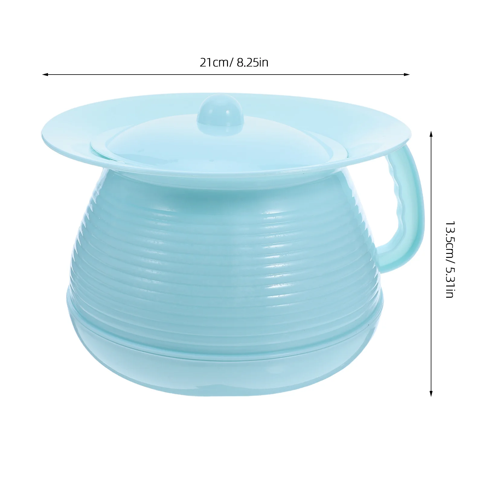 2 قطعة وعاء غرفة زجاجة المبولة المحمولة مع مقبض غطاء مرحاض محمول متين للأطفال والكبار والتدريب على السفر #3