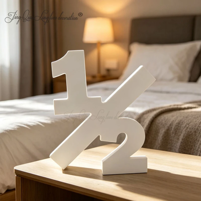 Custom  Wooden Digital Signs Photography Props Half Set for Creative Studio Clicks And Social Media Content