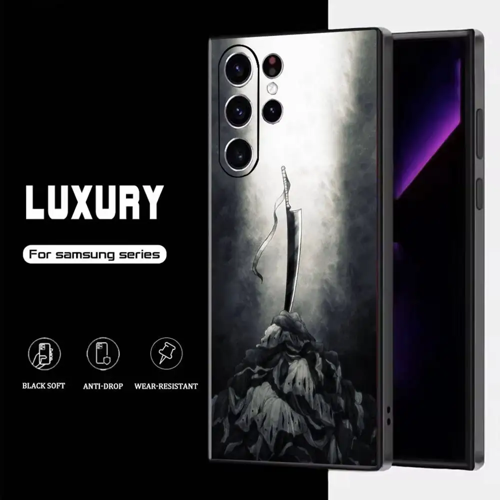 Etui na telefon B-Bleach I-Ichigo Kurosaki do Samsunga S25, S24, S23, S22, S21, S20, S10, Ultra, Plus, Lite, FE, miękki silikonowy czarny pokrowiec