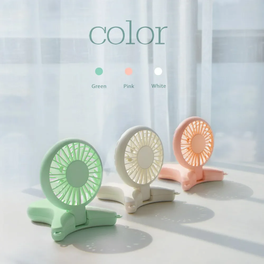 Hipacool 3000mAh Portable USB Fan Three Speeds Adjustable Hanging Neck Mini Cool Gadget Rechargeable Home Car Camping Small Fan