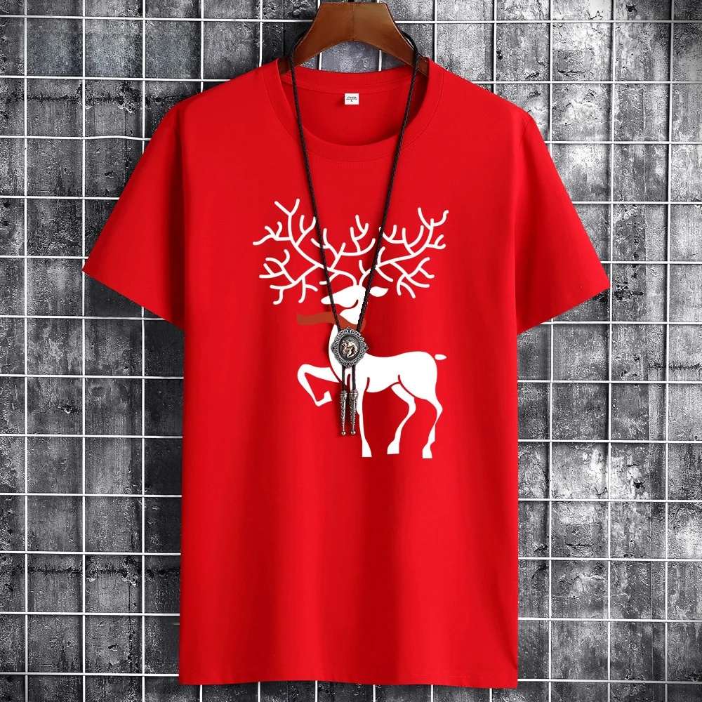 JFUNCY  Summer Oversized Men's Cotton T-Shirt Letter Print Customizable Design Hand-Painted Unique Style Clothing