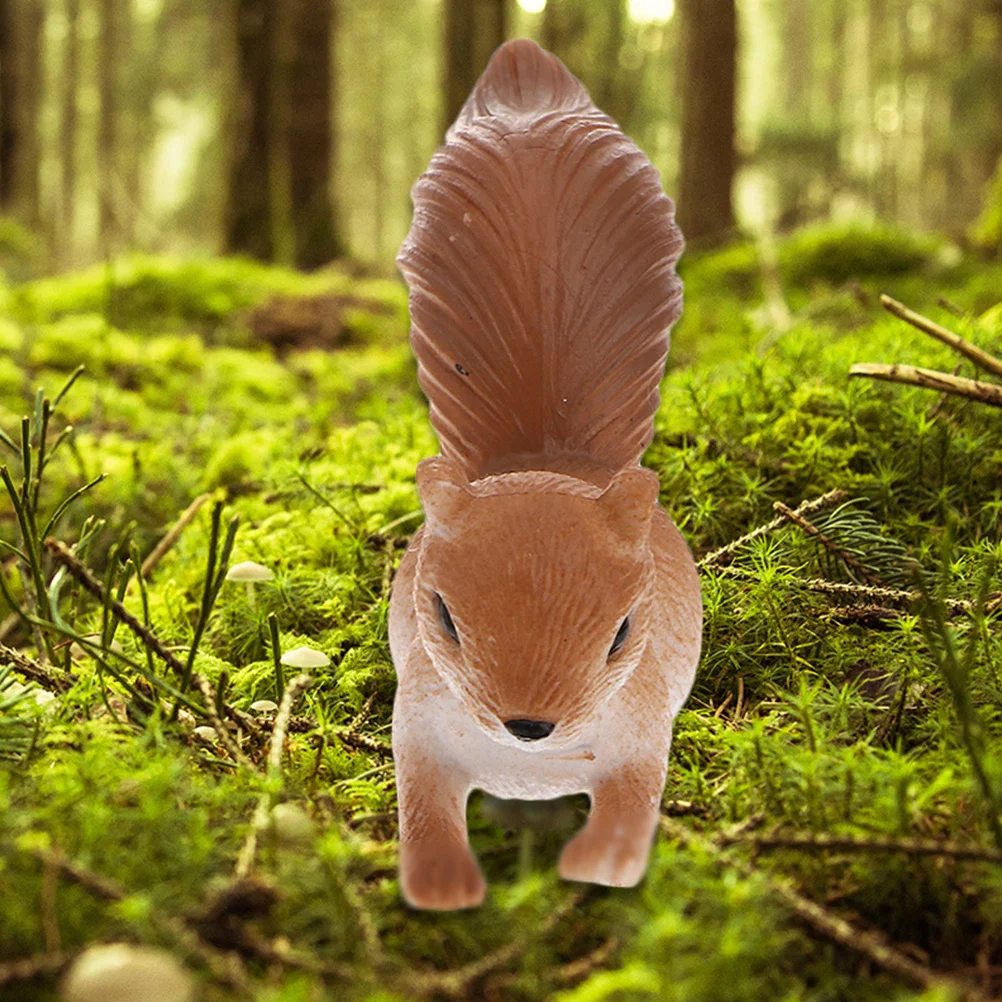 

8 pcs Simulation Squirrel Decor Micro Landscape Ornament For Garden Home Office Indoor Outdoor Decoration Squirrel Adornments