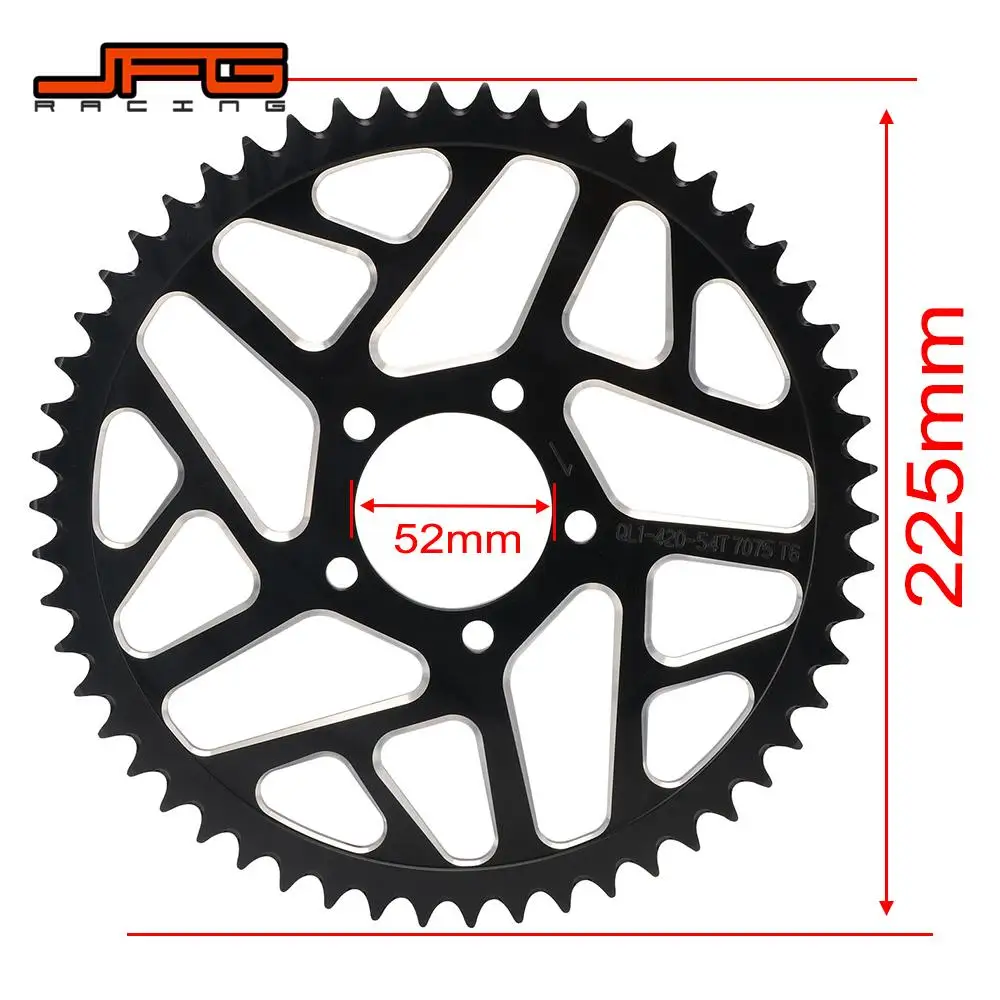 Motorcycle 48T 54T 60T 7075 Aviation Aluminum Alloy Rear Chain Sprocket For Surron Sur-Ron Sur Ron Lightbee X S Segway X160 X260