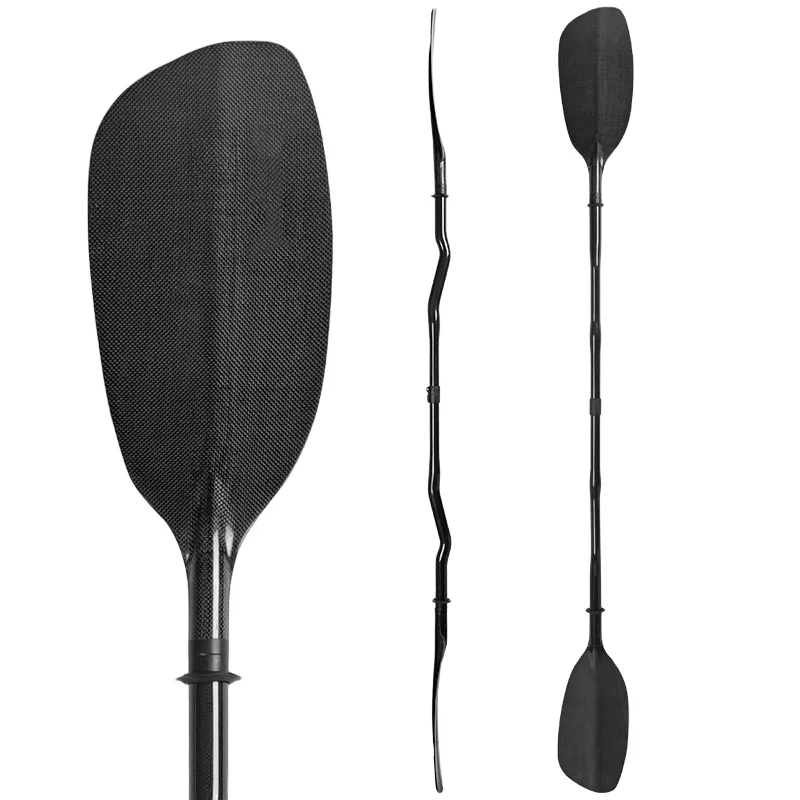 White Water Kayak Paddling Full Carbon 2 Piece Carbon Fiber Whitewater Kayak Paddle With Bag