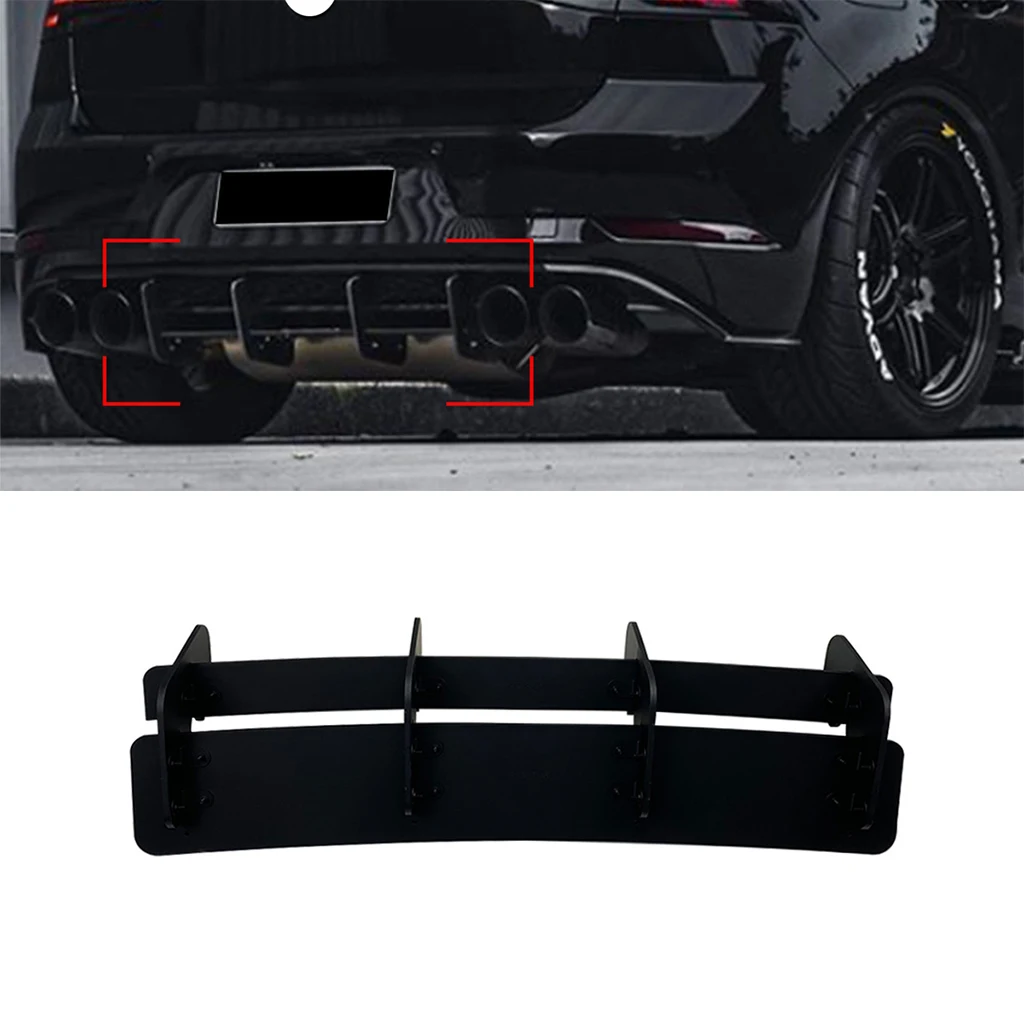 

Car Rear Bumper Diffuser Lip Rear Side Splitters Spoiler Lip For Volkswagen Golf 7.5 R MK7.5 R 2017-2020 Body Kits Tuning