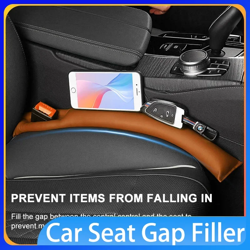 

Car Seat Gap Filler Side Seam Plug Strip Crevice Drop Blocker Side Seam Plug Strip Leak-proof Filling Strip with Seatbelt Hole