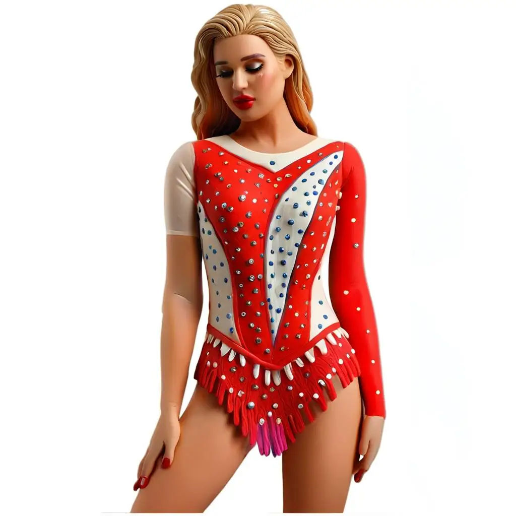 Vestido feminino contemporâneo de dança lírica, patinação no gelo, ginástica, strass, vestidos collant para performance, show de palco