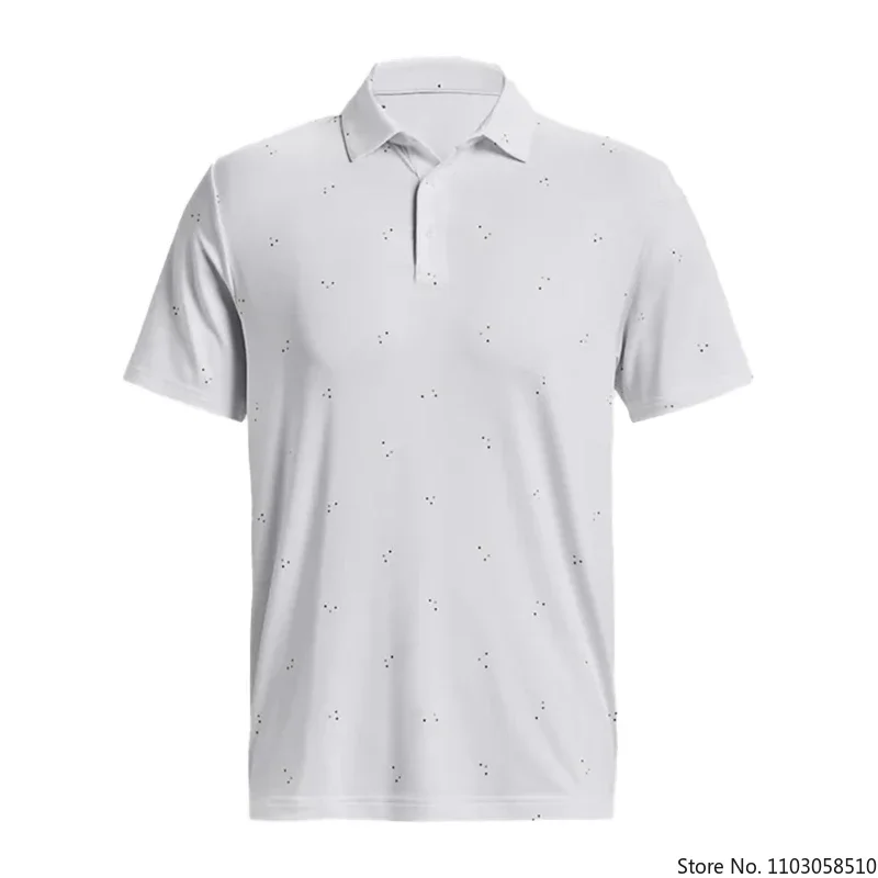 Camiseta de Golf con estampado blanco para hombre, POLO de ocio de verano, Camiseta cómoda para deportes al aire libre, camiseta de béisbol americana, 2023