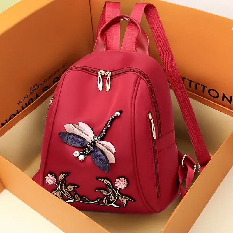 2022 Summer Casual Oxford Women\'s Backpack High Quality Student Girls School Bag Lady Travel Backpack Backpacks