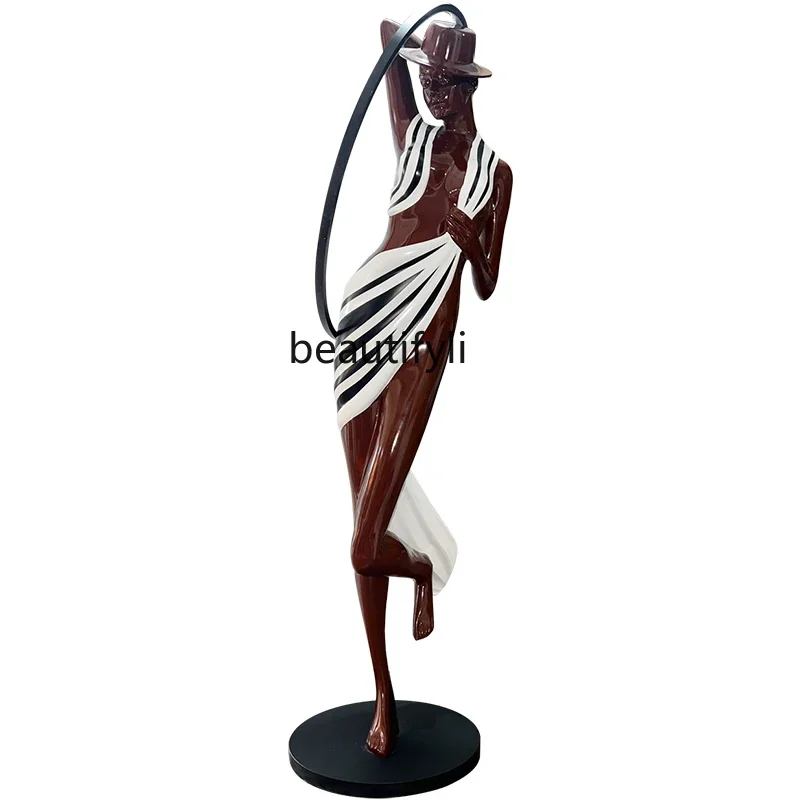 

Modern living room hotel abstract figure floor-to-ceiling sculpture ornament sales soft decoration