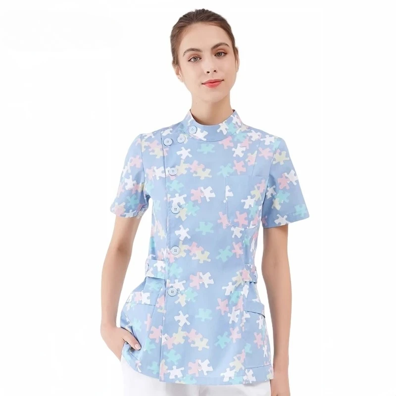 Nursing uniform for male female dental hospital medical tops pet grooming veterinary supplies nurse women uniforms suit view 4