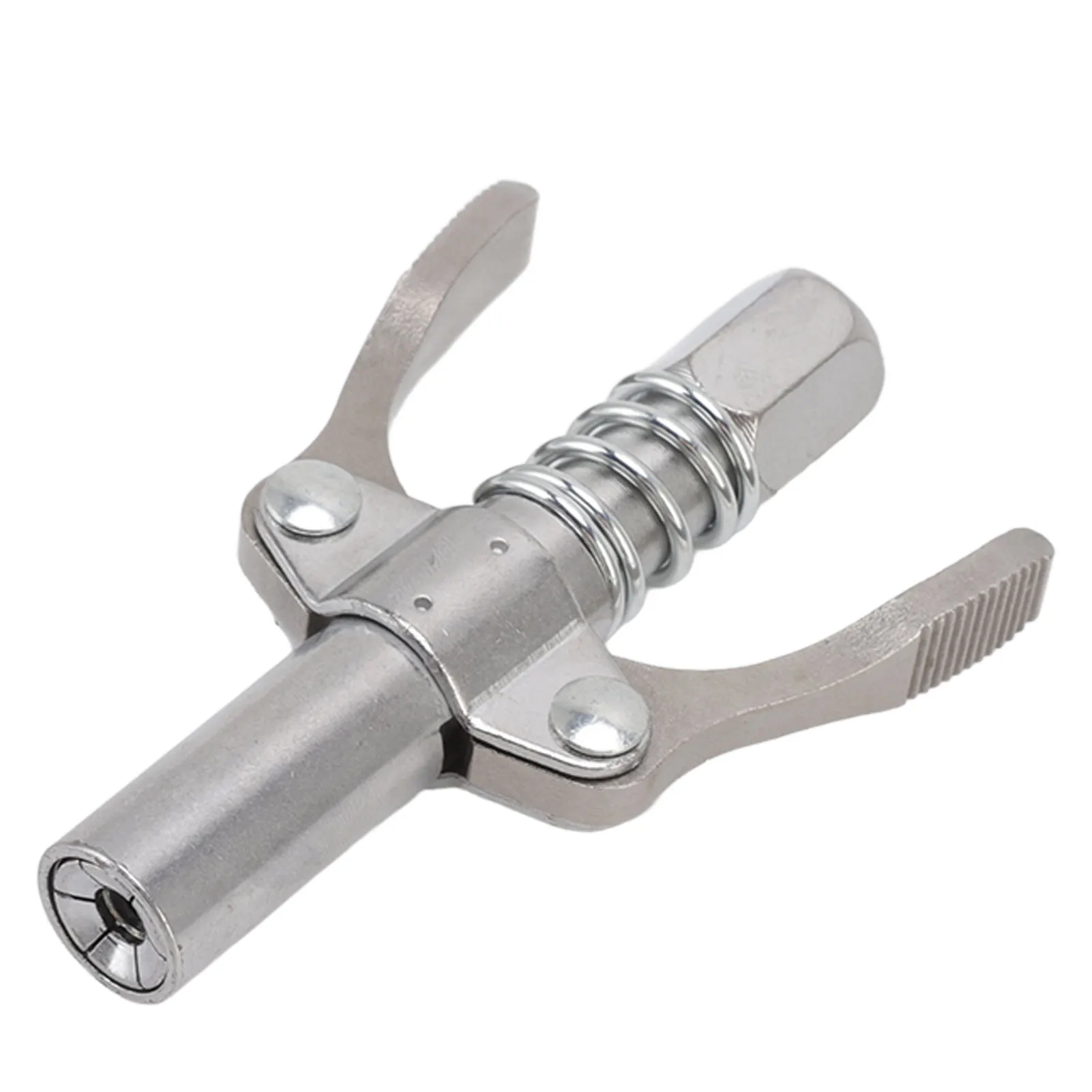 Alat lemak Coupler elektrik Manual, mulut pipa minyak tekanan tinggi, penguncian ganda, nosel gemuk dengan selang 30.5cm, benang laki-laki