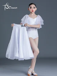 Kids Ballroom Dress Ballroom Dance Competition Dresses Dance Ballroom Waltz Dresses Standard Dance Dress for Girls Dance