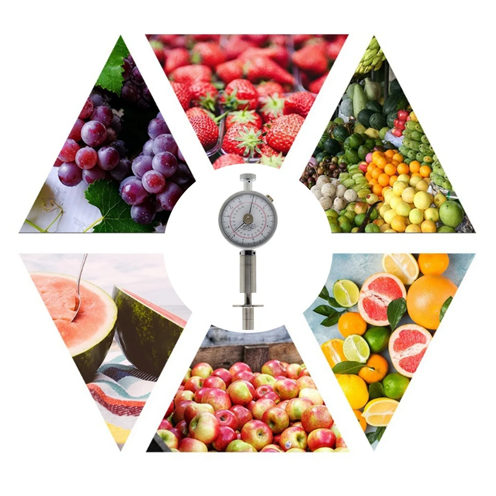 A69eportable Pointer Fruit Hardness Tester GY-3 Fruit Penetrometer For Pears Grapes Oranges Fruit Sclerometer