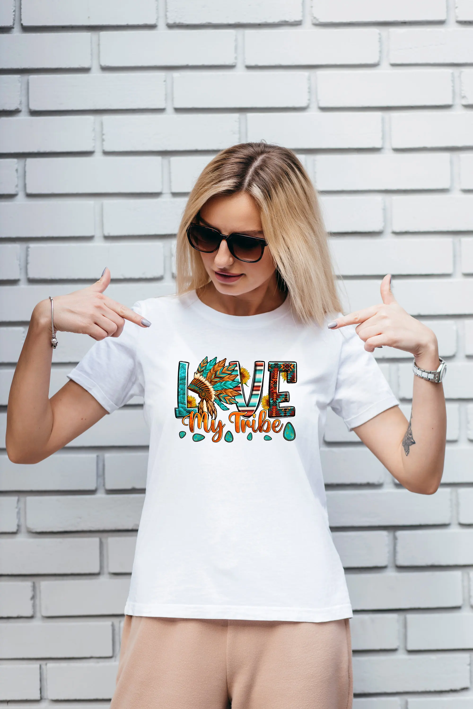 

Love My Tribe Family T Shirt Tshirt Graphic T s 100 Cotton Black White or Gray Tee Motivational
