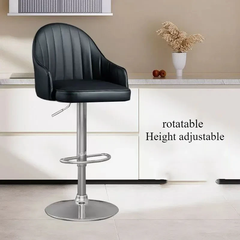 Modern Luxury Banks Bar Chair High Stool Counter Design Nordic Bar Chair Office Reception Desk Cadeira Cafe Home Furniture