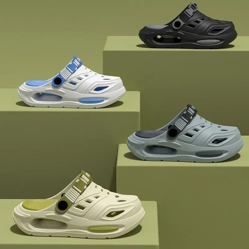 Thick-soled hole shoes men's 2026 new summer outer wear driver driving non-slip and deodorant two wearing eva sandals men