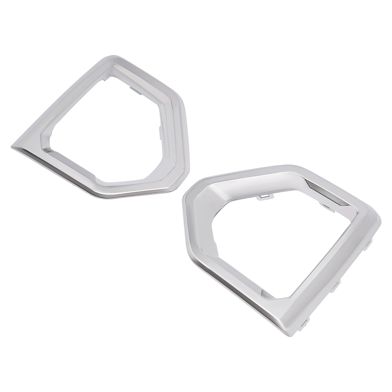 84176752 84176753 1 زوج الجبهة الضباب الخفيف الحافة الخارجية غطاء الكسوة صالح لجي إم سي سييرا دينالي SLT AT4 2019 2020 2021 #5