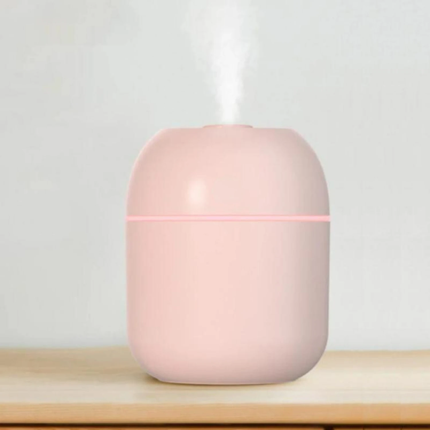 Stylish Portable Mini Compact USB Rechargeable Water Droplet Shaped Air Humidifier - 220ml Capacity for Desktop Office and Car U