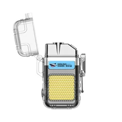 Freeshipping Smiling Shark Mini Rechargeable Work Light, Arc Electric Lighter,COB Floodlight Light, Perfect for Outdoor Camping