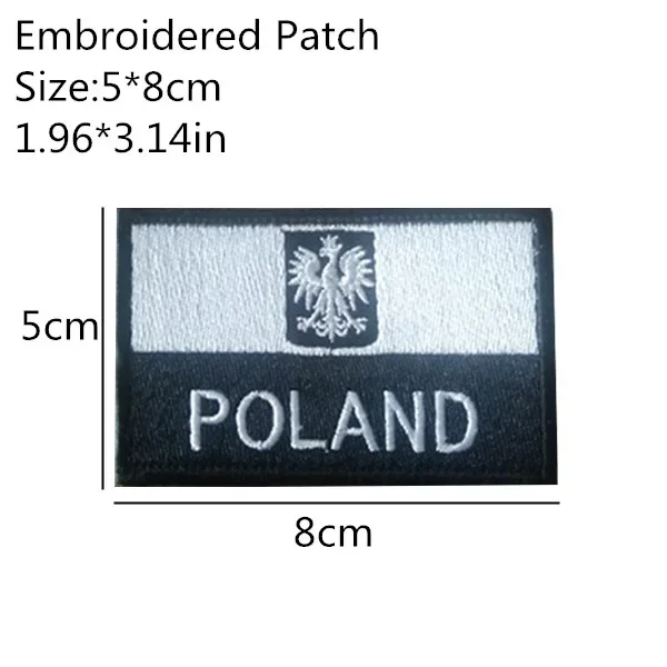 Polish Flag Patch GROM Special  Armband Logo Special Ops Patches Tactical  Pendant Rucksack Accessory Sticker