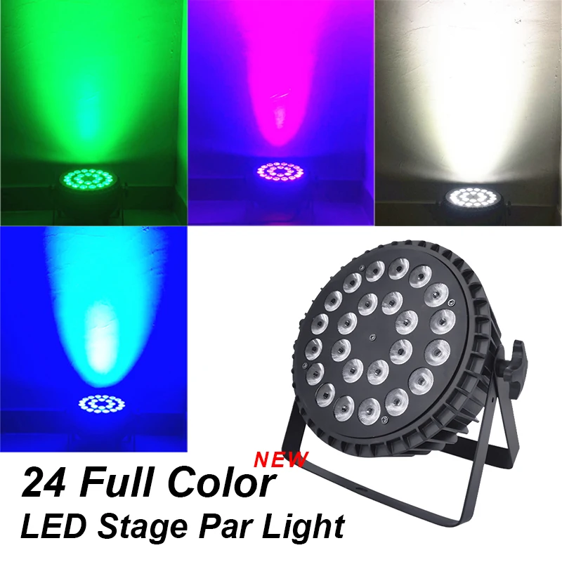 24x18w RGBWA UV 6in1 LED Par Light Aluminum Par Light DMX512 Professional Performance Lighting Equipment