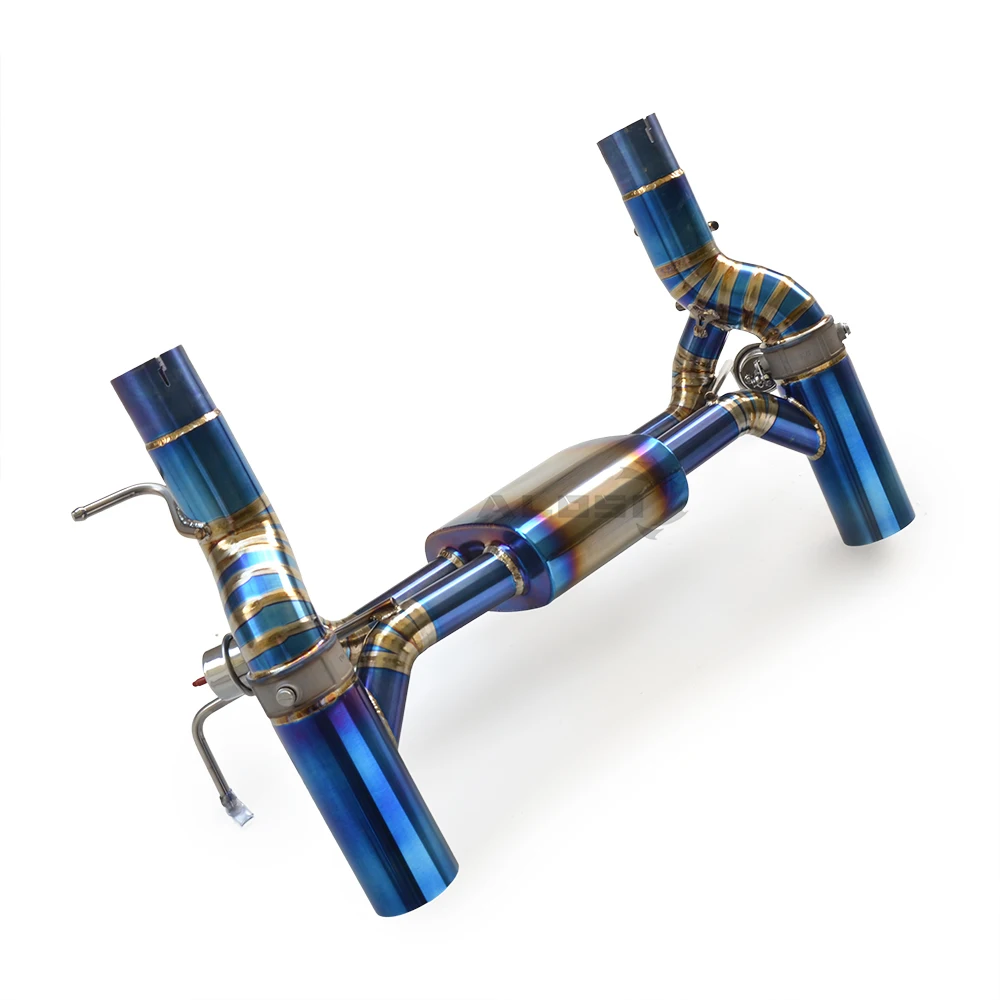 

Hot selling titanium alloy exhaust pipe with valve tuning exhaust pipe suitable for Ferrari F8 3.9T 2019-2024 factory wholesale