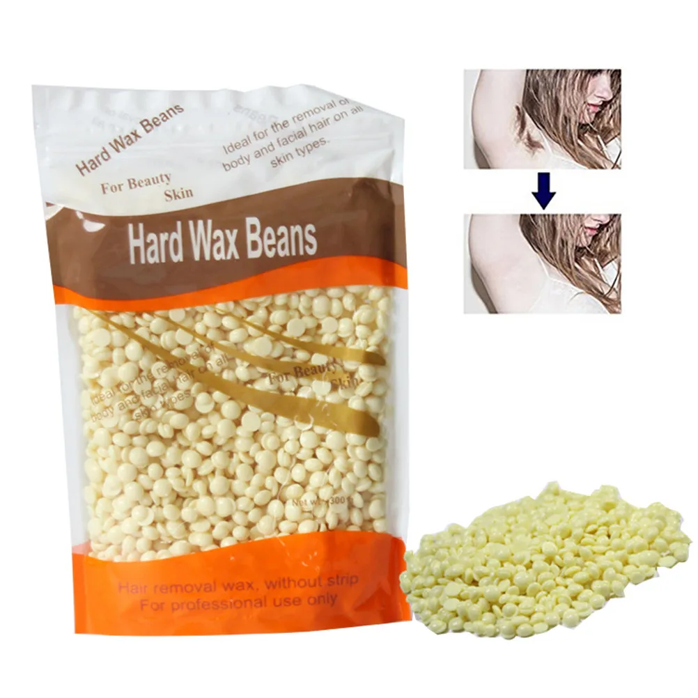 Painless Hair Removal Wax Beads Hard Depilatory for All Skin Types Safe Use No Strips Removal Depilatory Bead