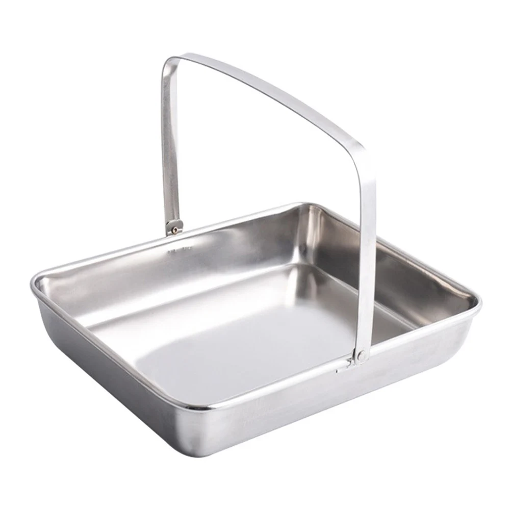

1pc Stainless Steel Tray for Restaurant Household Napkin Holder Lightweight Portable Easy to Carry Storage Container