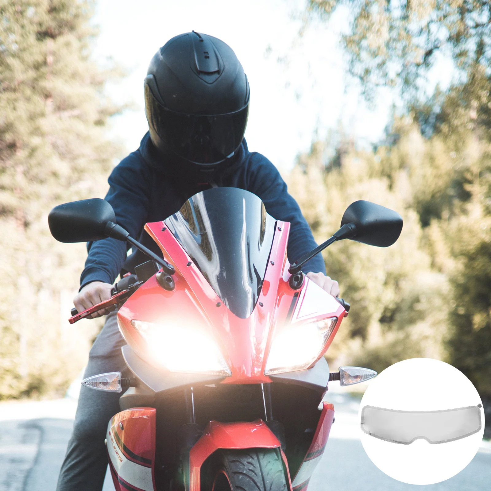 

Rainproof and Anti-fog Film for Visor Tank Lens Sticker Shield Nano Coating Horns Patch