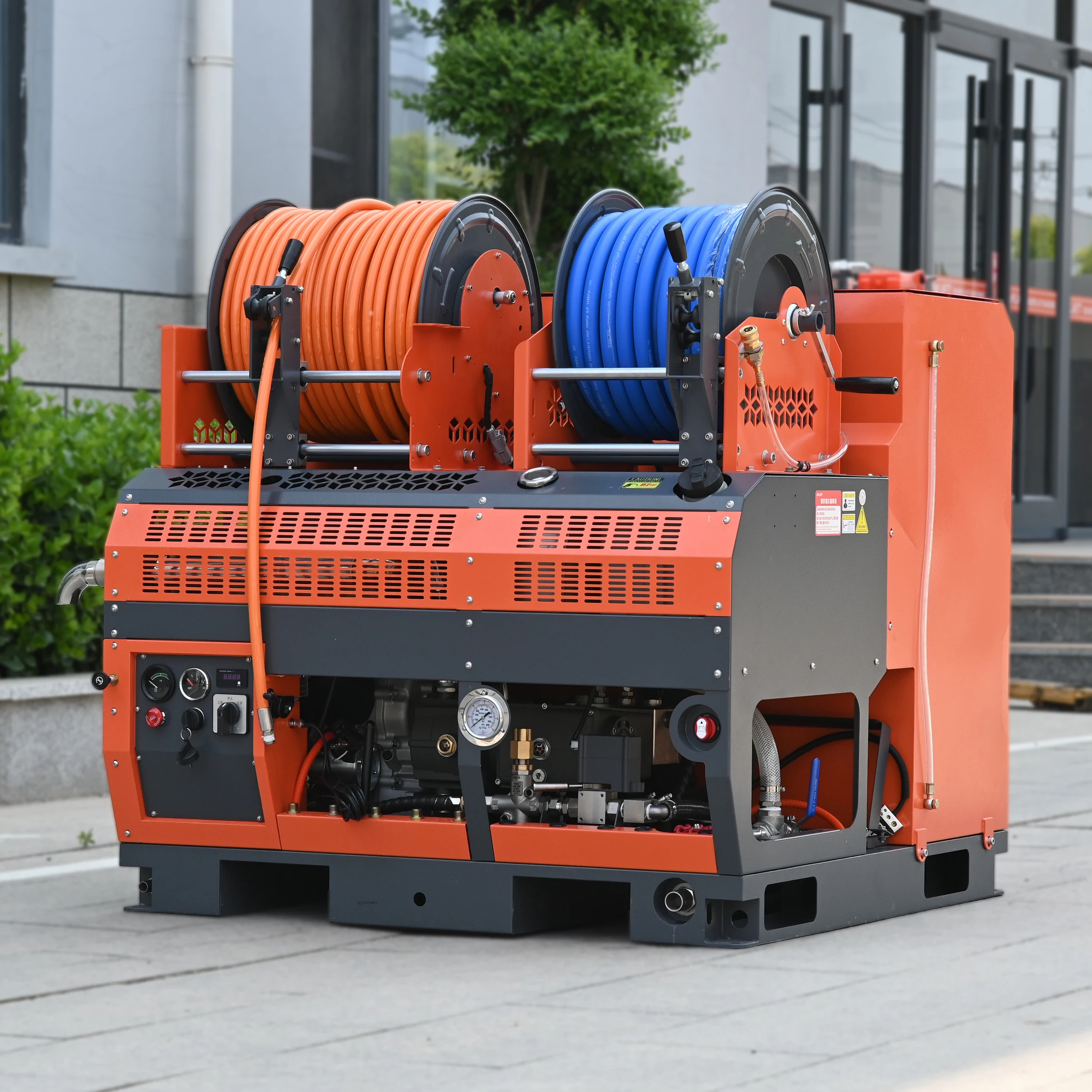 4000psi 300bar 8gpm Sewer Unblocking Sewer Jetting Machine for Cleaning Sewage High Pressure Water Jet Drain Jetter