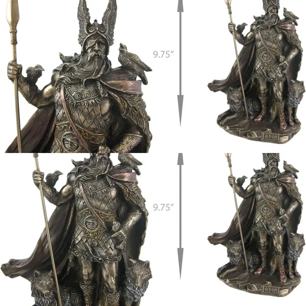 

9.75 Norse Deity Odin Bronze Cold Cast Statuette - Unicorn Studio Exclusive