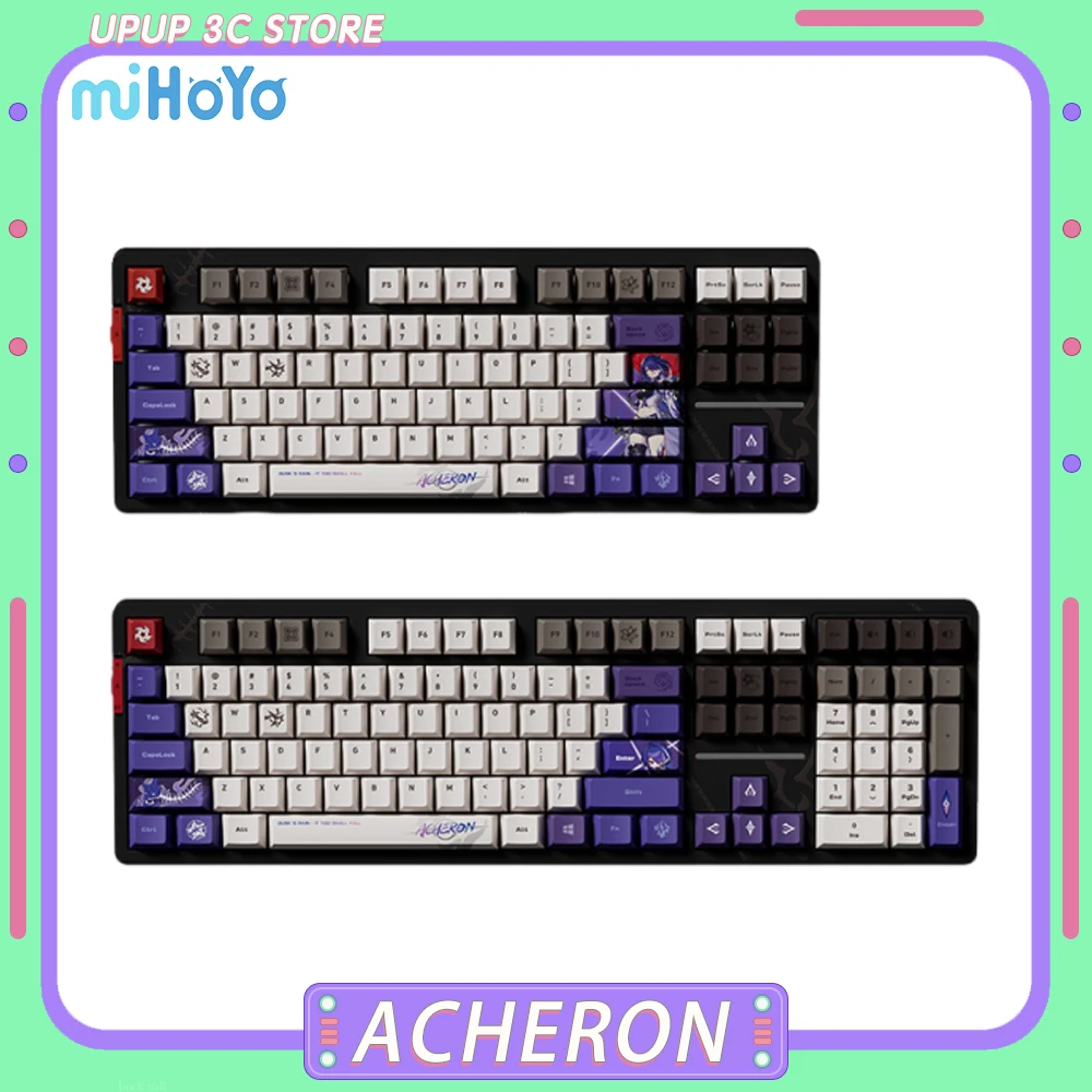 

Honkai Star Rail Acheron Mechanical Keyboard 108keys Tri Mode Hot Swap Wireless Bluetooth RGB Custom Keyboard Gamer Accessories