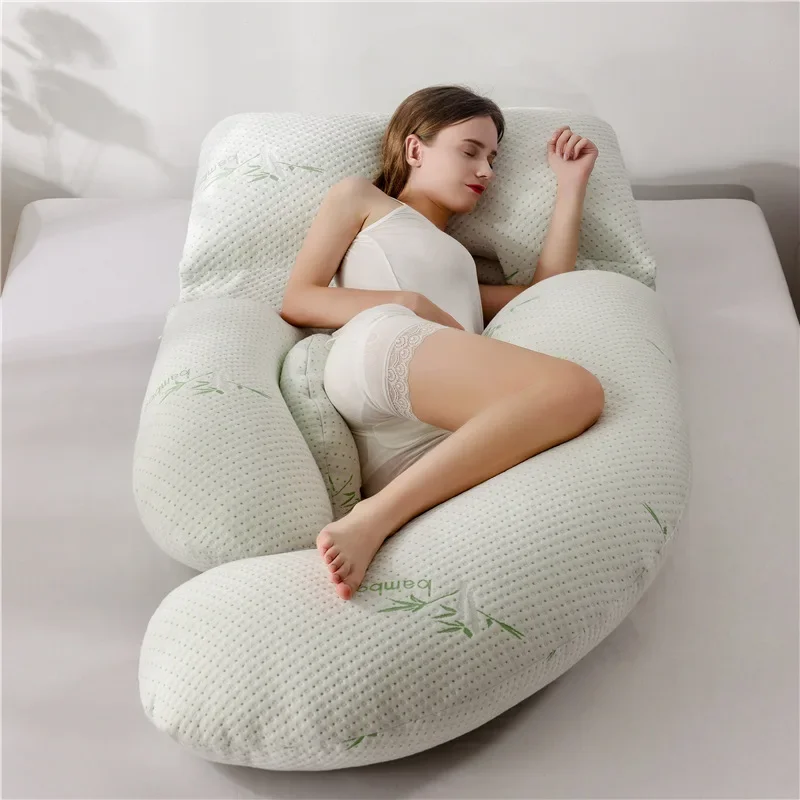 Custom Wholesale Maternity Waist Pillow Memory Foam  Pillow Waist Support Side Sleeping Belly Support Pillow