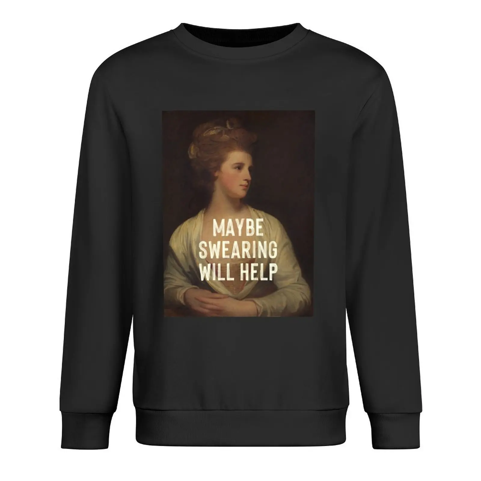 

Maybe Swearing Will Help Pullover anime clothes men's winter sweater tracksuit blouse sweatshirt male