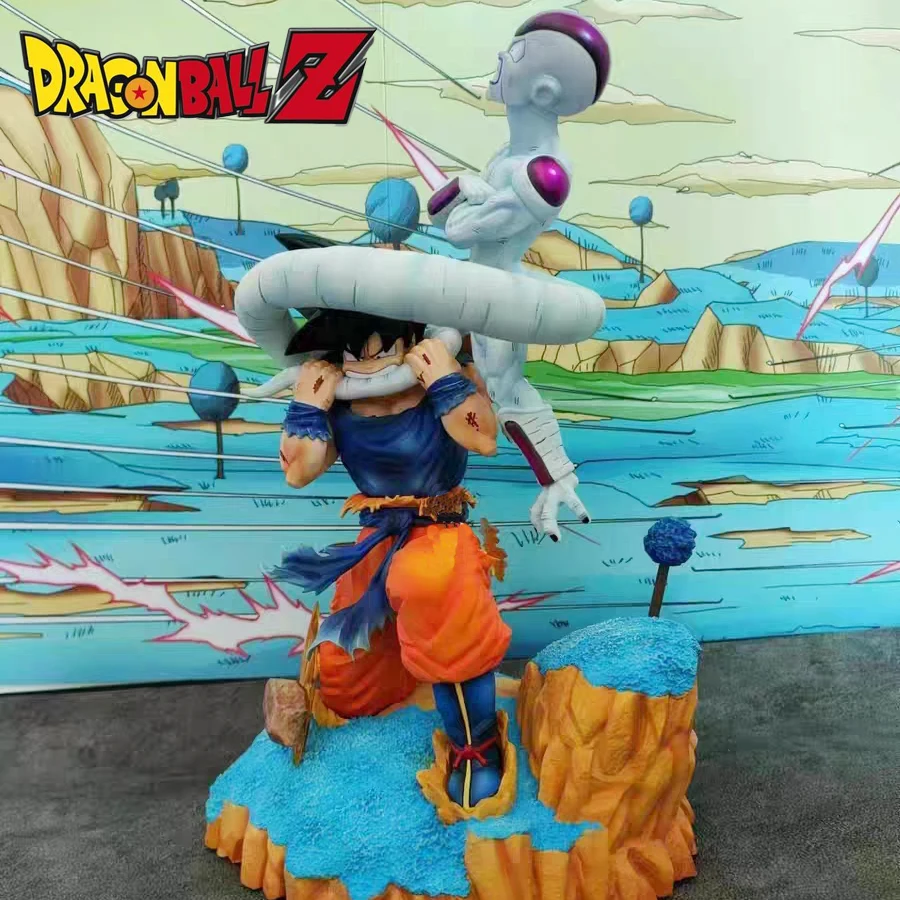 

Anime Dragon Ball Z Figure Namek Son Goku Bites Frieza Tail Figurine Gk Collection Statue Pvc Model Doll Toy Kids Gifts Decor