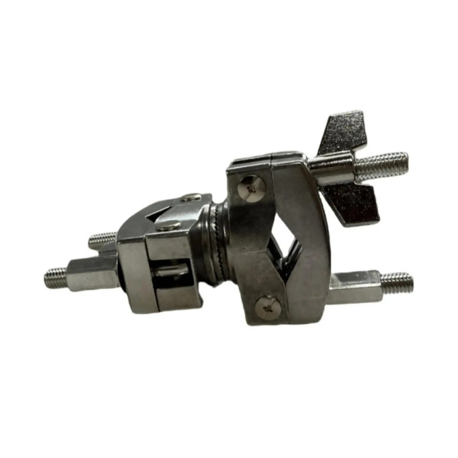 Cymbal Arm Clamp for Drum Stand Adapter with Adjustment Screws Compact 347g Metal Mount for Extra Cymbal Placement