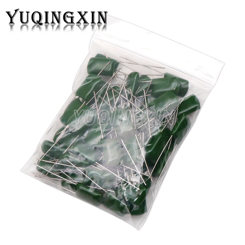 50pcs Polyester film capacitor 630V 1nF 1.5nF 10nF 22nF 33nF 47nF 2J102J 2J152J 2J222J 2J472J 2J682J 2J103J 2J223J 2J333J 2J473J