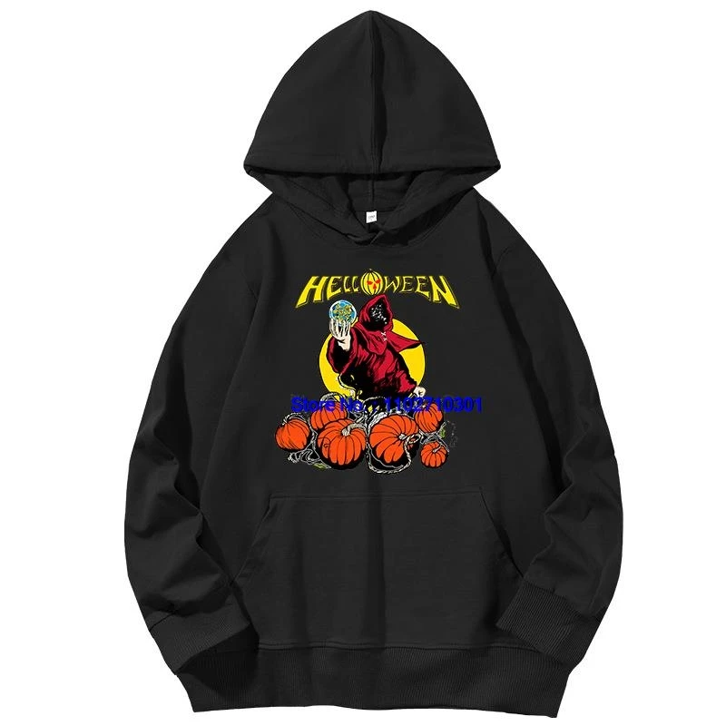 Helloween Pumpkin Free Tour Concert Rock Band Neuheiten in Hoodies & Sweatshirts Mode Frühling Herbst Grafik-Hoodies Herrenpullover