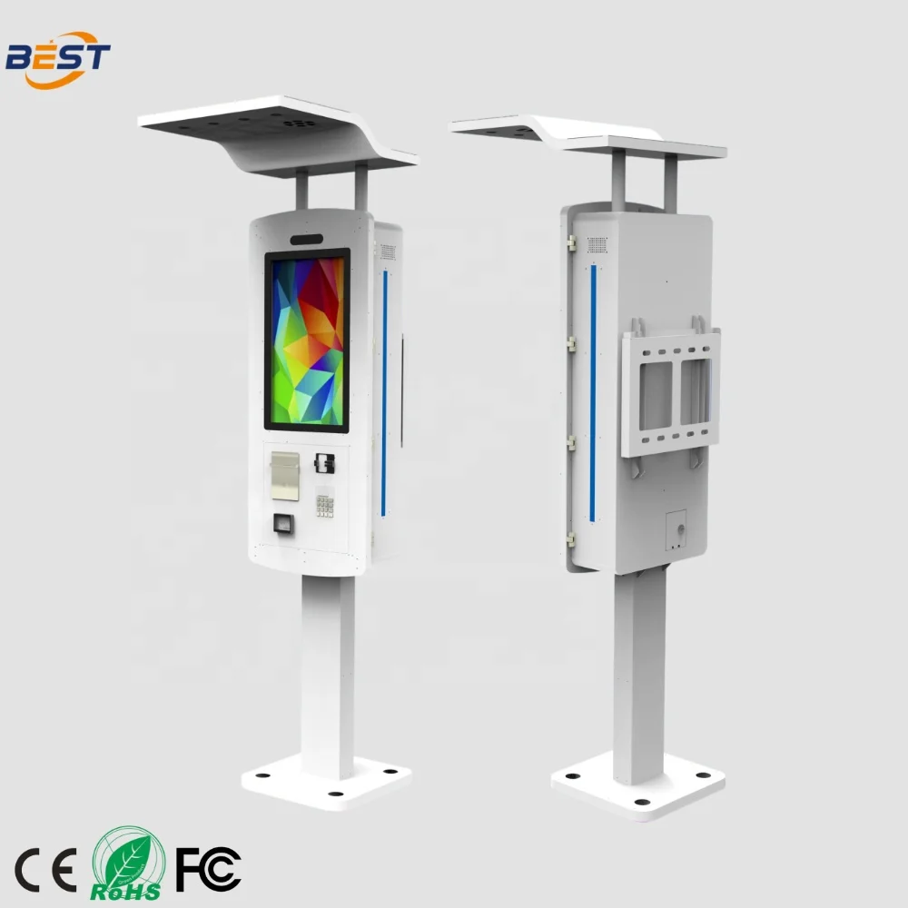 IP65 Android Touch Screen Outdoor Self Order Kiosk Self Service Payment Kiosk Self Ordering Kiosk Restaurant Coffee Shop