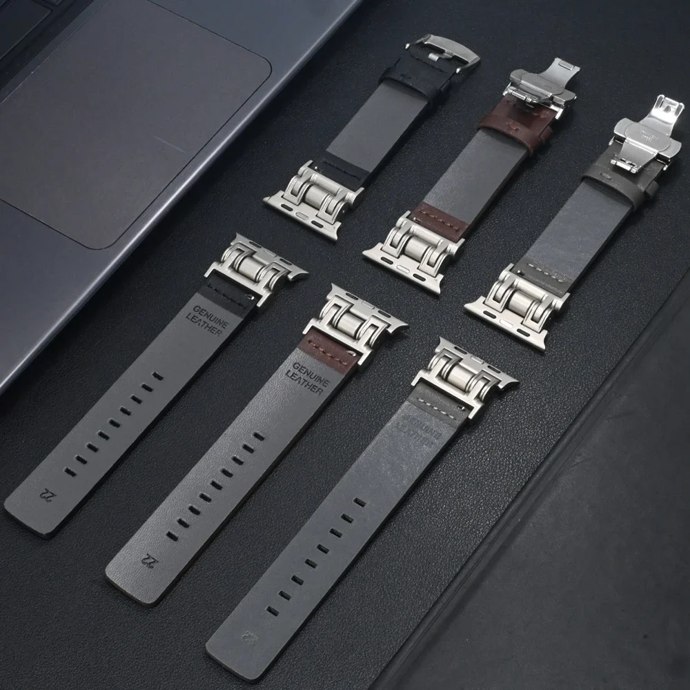 حزام من الجلد لساعة أبل الترا 1 2 49 مللي متر 10 46 مللي متر الرياضة حلقة سوار لسلسلة Iwatch 9 8 7 6 5 4 Se 45 مللي متر 44 مللي متر Correa