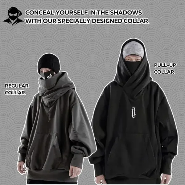 Universal Japanese Ninja Style Hoodie Dropshipping for Mens Streetwear for Womens Cosplay Costumes Autumn and Winter Thermal