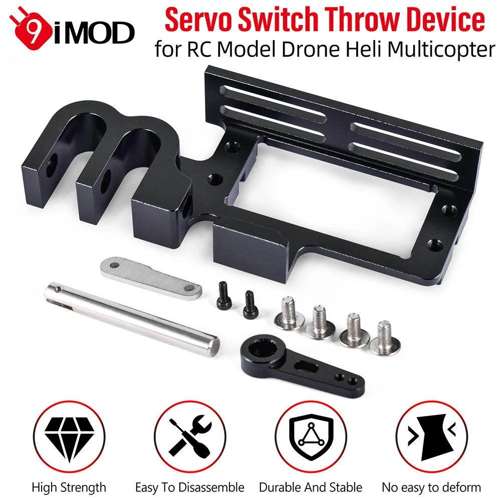 

9IMOD RC Repair Parts Servo Helm Thrower Drone Throw Device Large Torque Two-part Hook for RC Model Drone Heli Multicopter