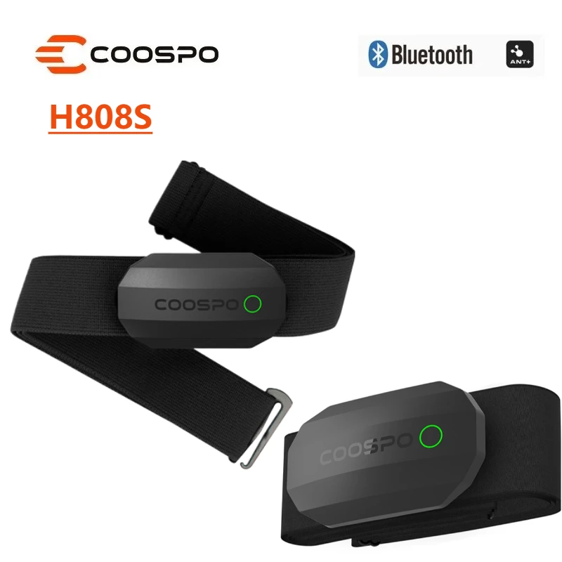 H808S COOSPO Heart Rate Sensor Dual Mode ANT Bluetooth With Chest Strap Realtime heart rate Wahoo Garmin Zwift Sports Monitor