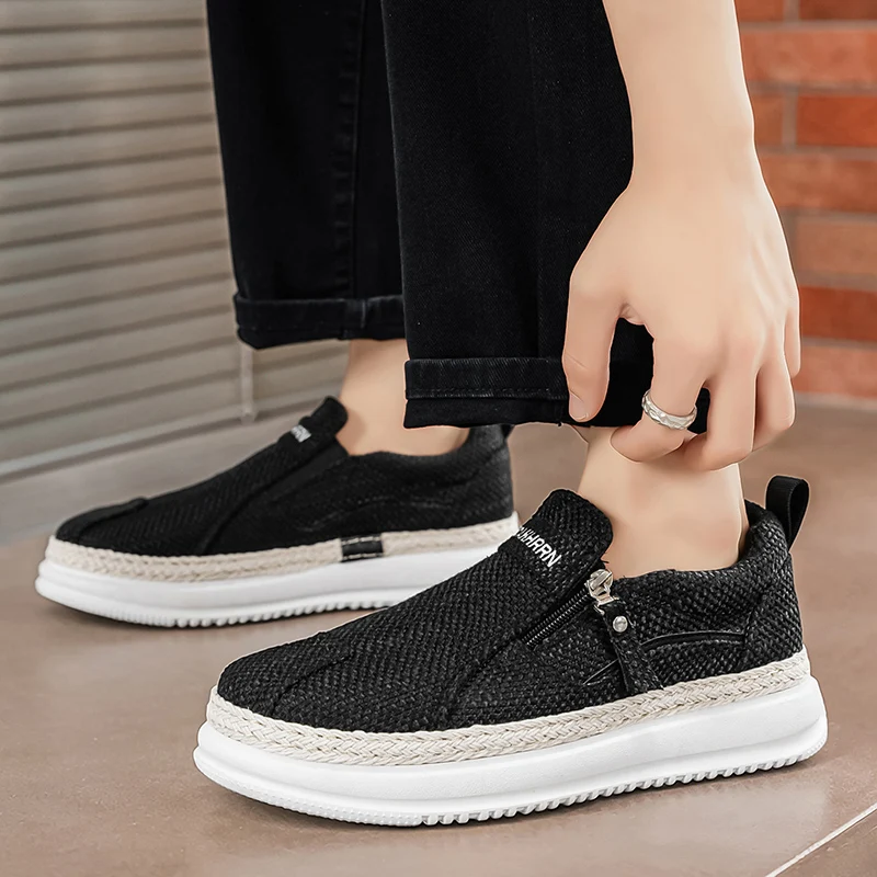 

Leisure Fitness Men Mesh Casual Running Shoes Uniform Breathable Layout Comfort Daily Outdoor Footwear