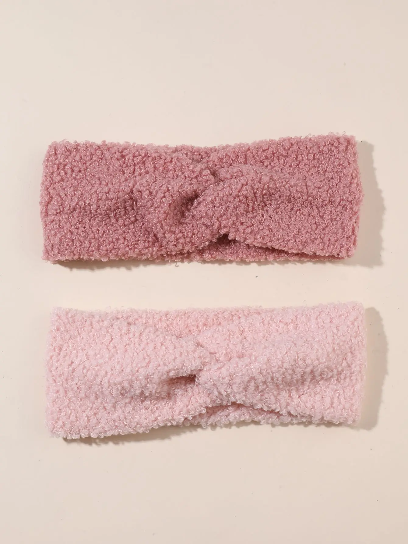 المخملية الطفل الشتاء عقال لحديثي الولادة بنين بنات اليدوية العصابات الشعر المرنة بوتيك خمر عمامة الدافئة أغطية الرأس 2 قطعة #4